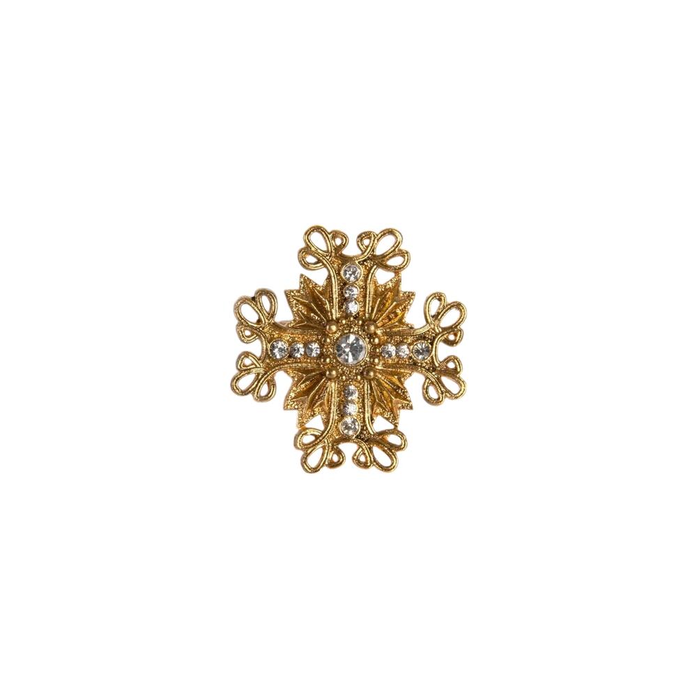 VIRGINS SAINTS & ANGELS VSA Electra Cross Ring in Gold Size 6